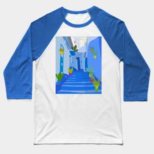 Chefchaouen, Blue city, Morocco Baseball T-Shirt